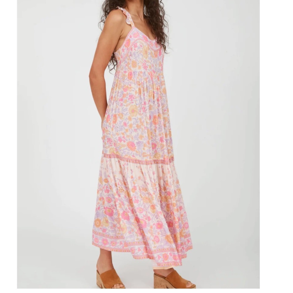 Arnhem Sophia MIdi Strappy Peony Dress - Picture 11 of 16